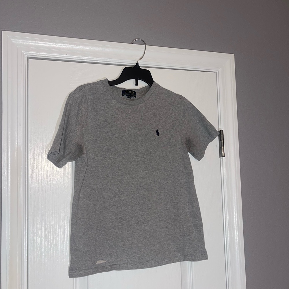 Ralph Lauren Heather Gray Tee M 10-12